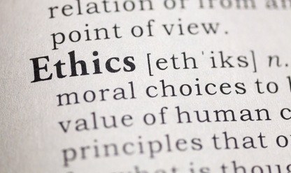 Ethics description in the dictionary