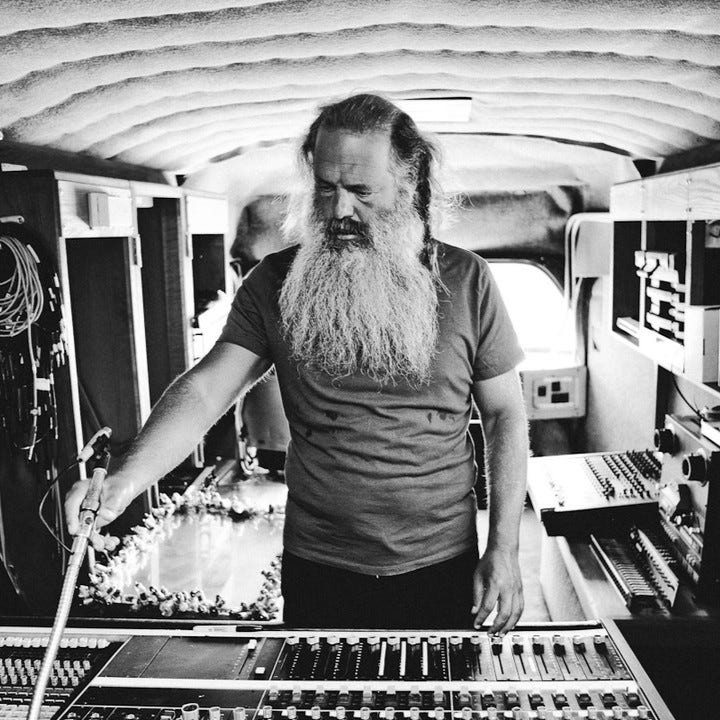 Rick Rubin in the studio